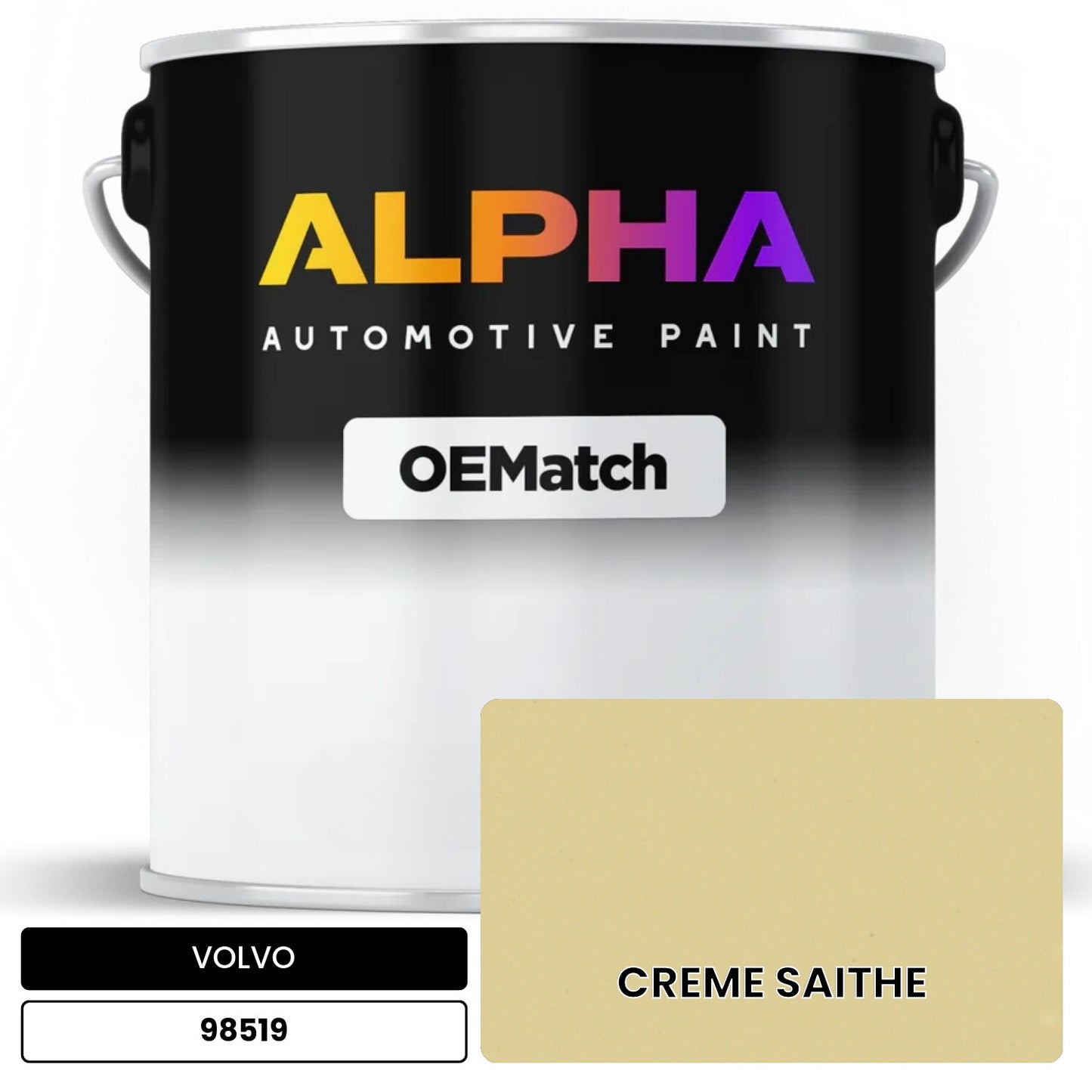 VOLVO CREME SAITHE 98519 OEMatch Basecoat