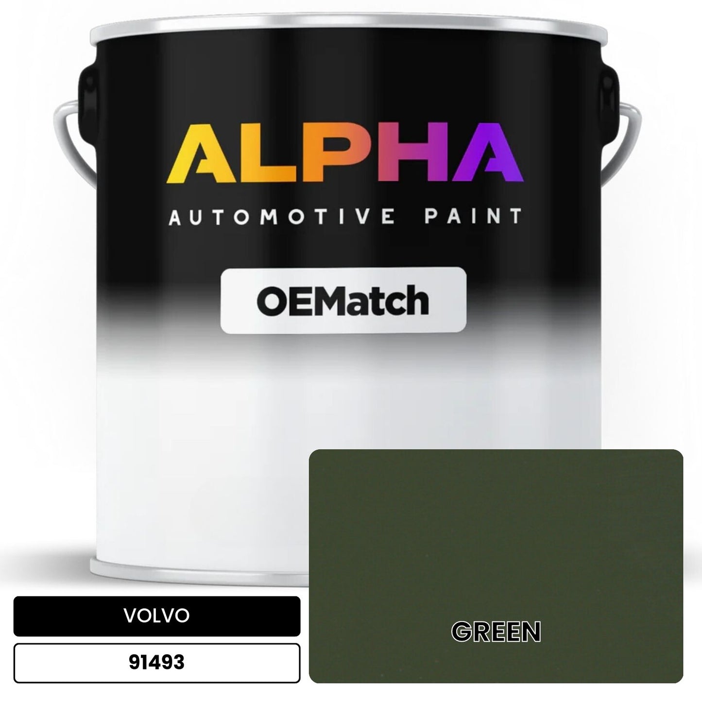 VOLVO GREEN 91493 OEMatch Basecoat