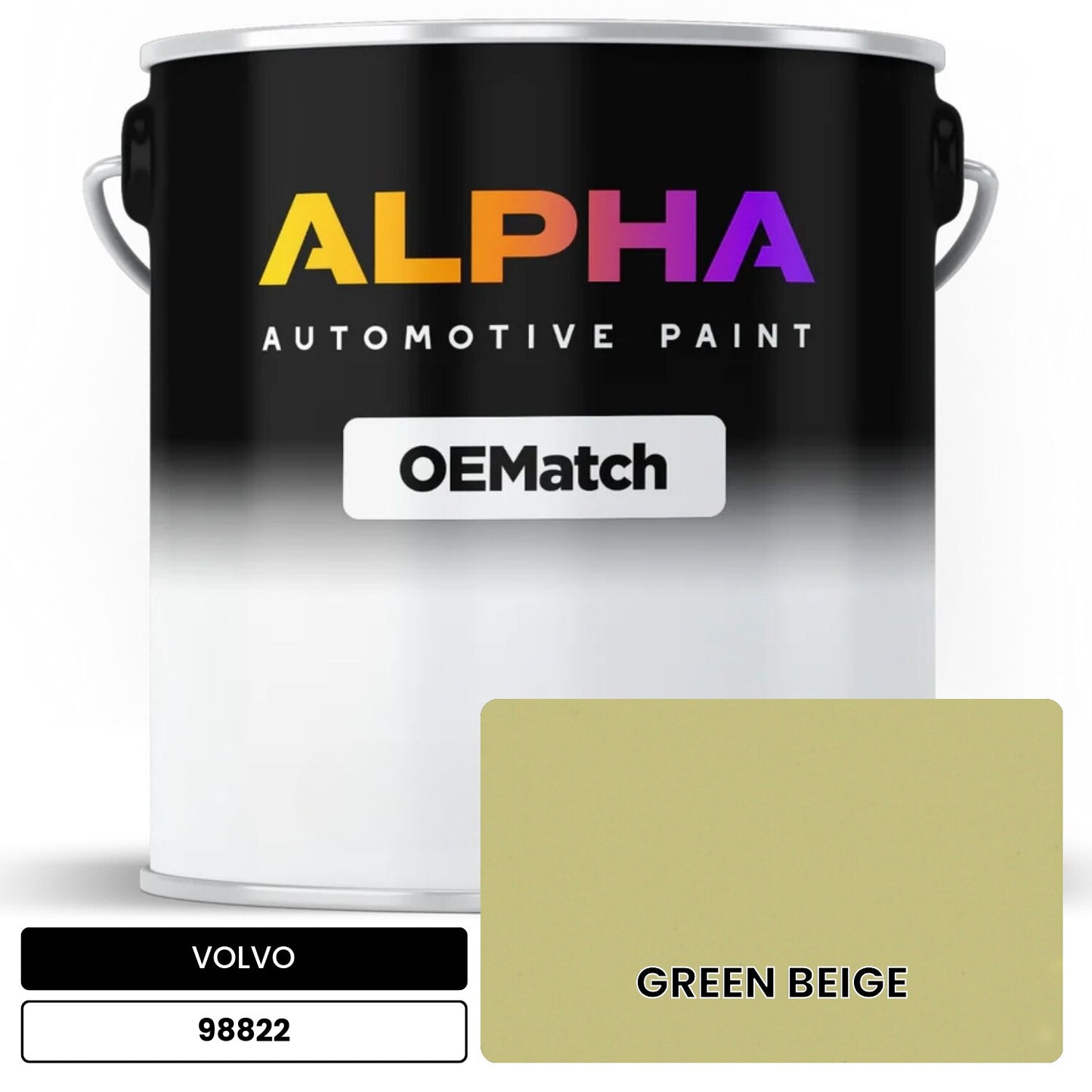 VOLVO GREEN BEIGE 98822 OEMatch Basecoat
