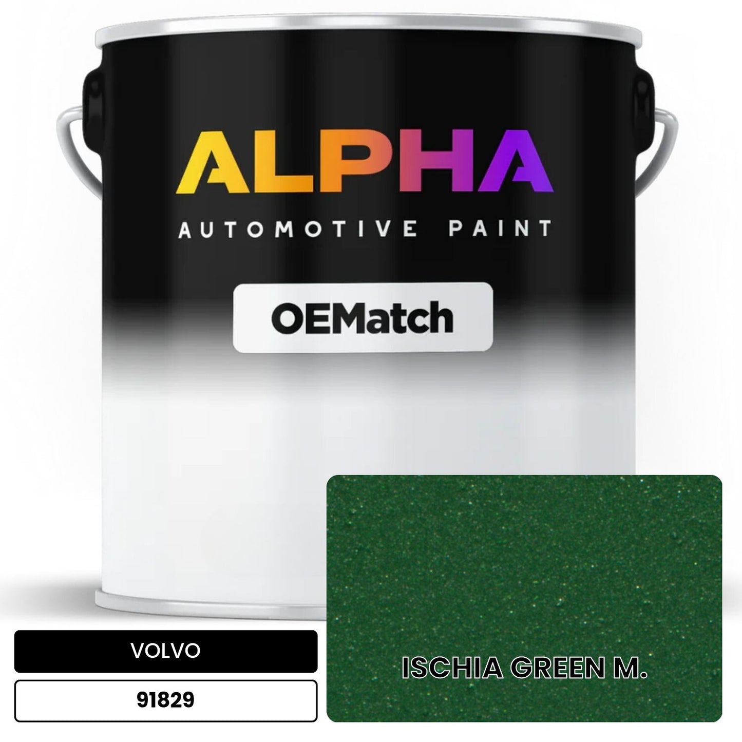 VOLVO ISCHIA GREEN M. 91829 OEMatch Basecoat