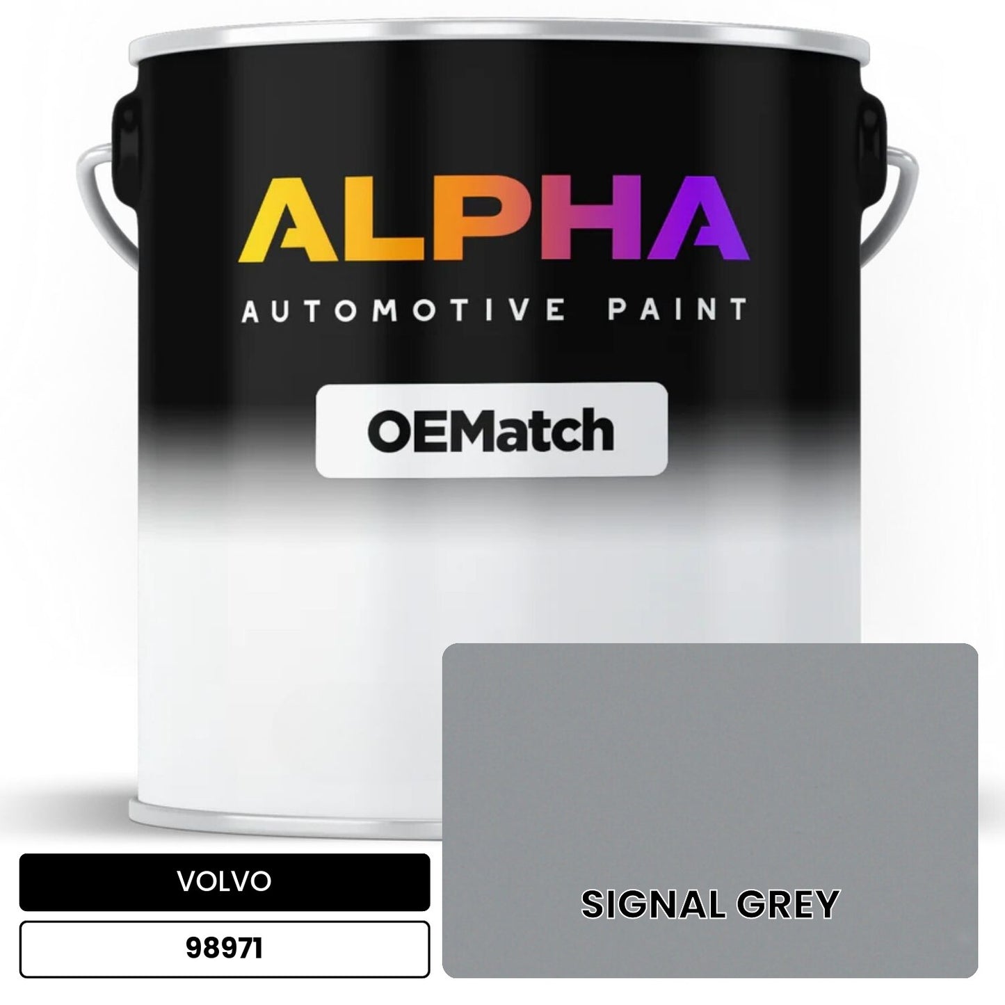 VOLVO SIGNAL GREY 98971 OEMatch Basecoat
