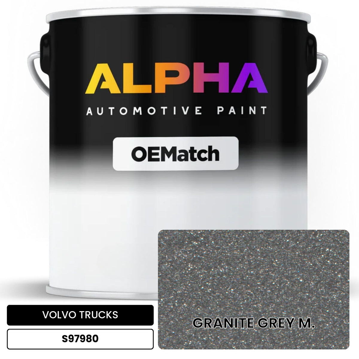 VOLVO TRUCKS GRANITE GREY M. S97980 OEMatch Basecoat