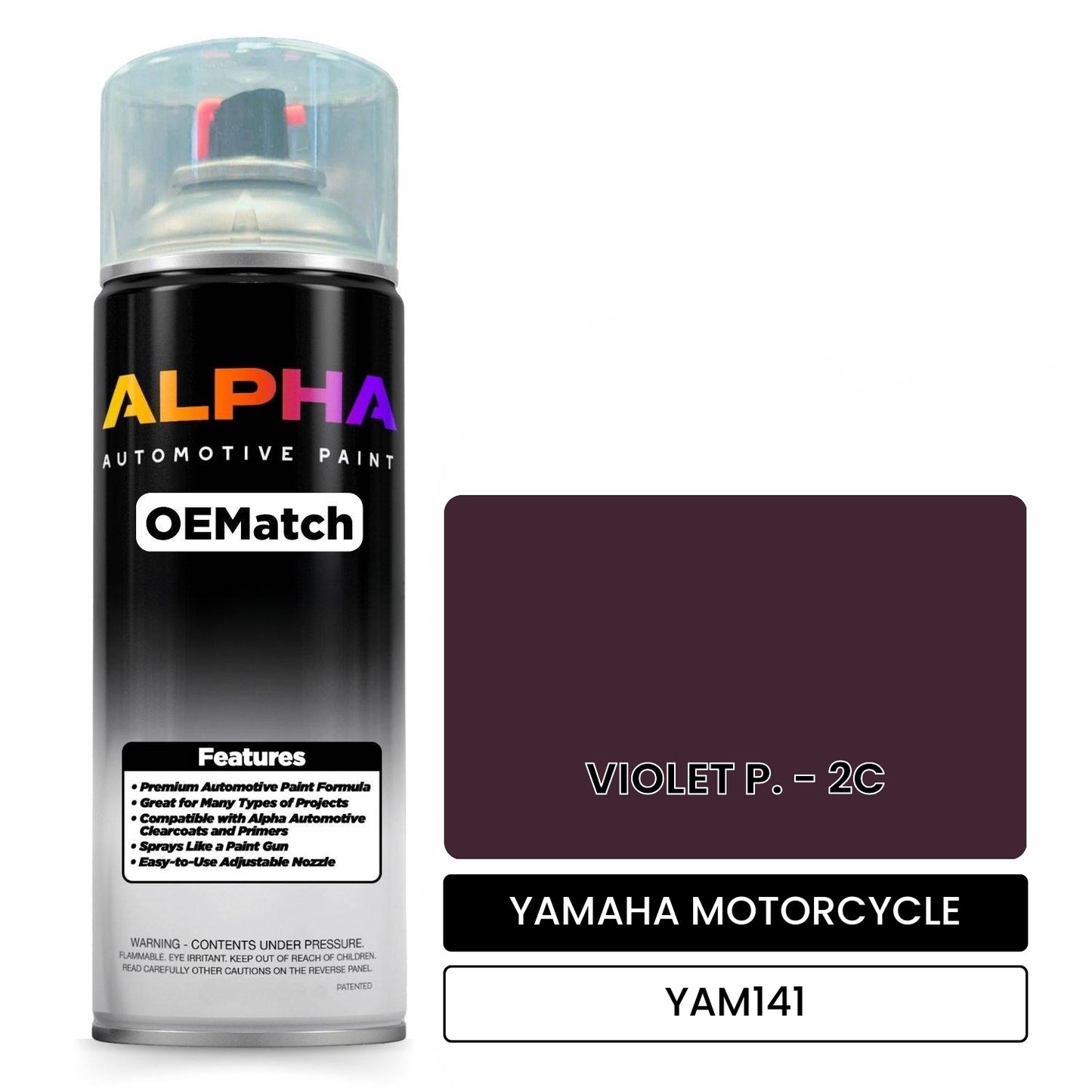 YAMAHA MOTORCYCLE VIOLET P. - 2C YAM141 OEMatch Spraycan