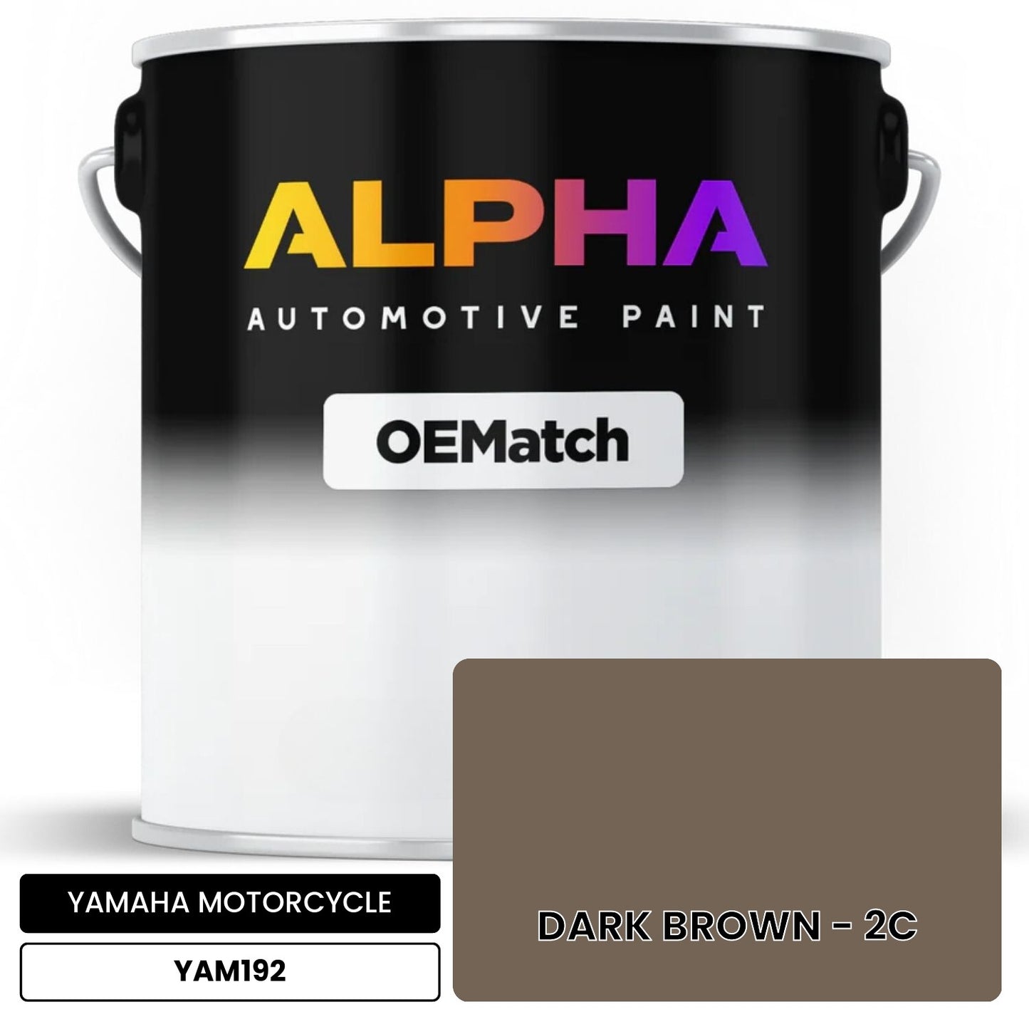 YAMAHA MOTORCYCLE DARK BROWN - 2C YAM192 OEMatch Basecoat