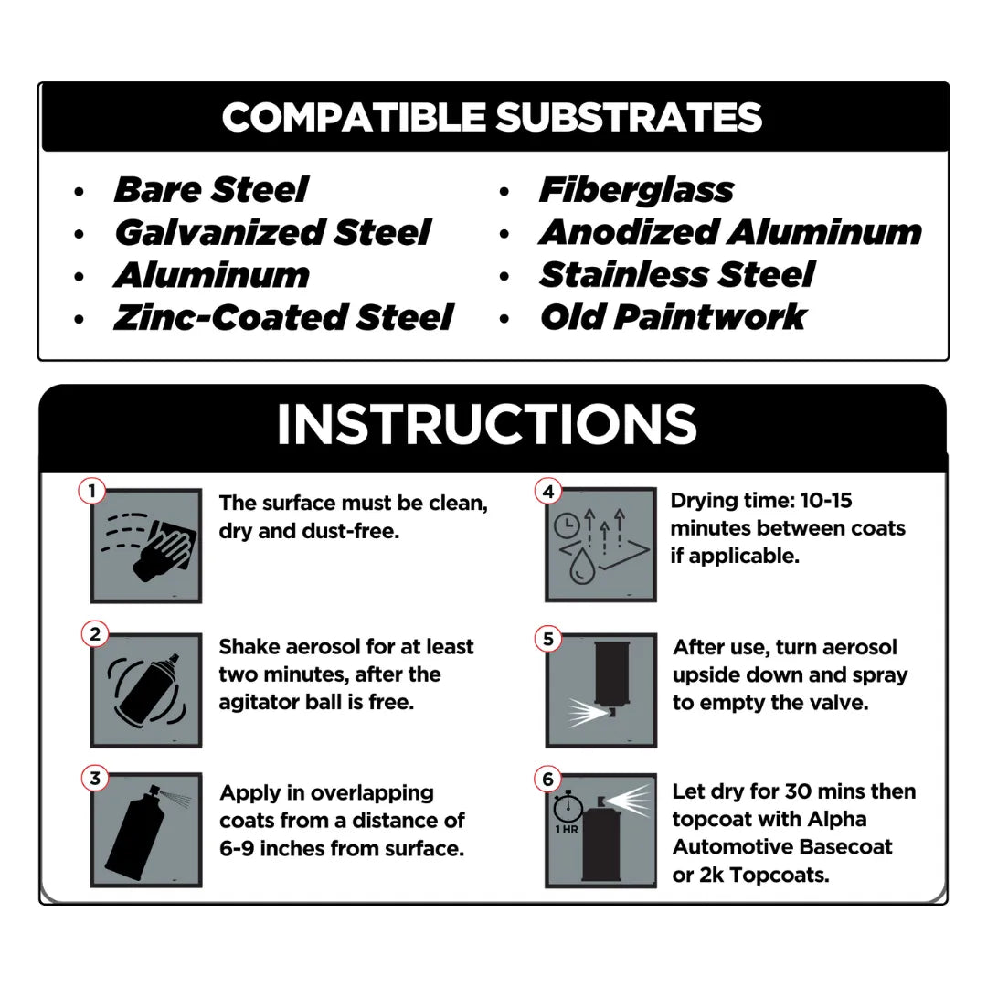 Epoxy Primer & Sealer Spray Can 1k