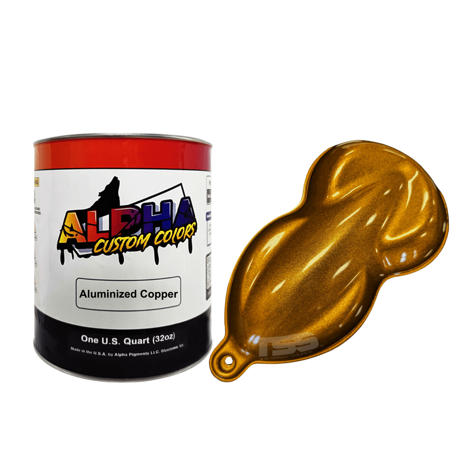 Aluminized Copper Paint Basecoat Midcoat - The Spray Source - Alpha Pigments