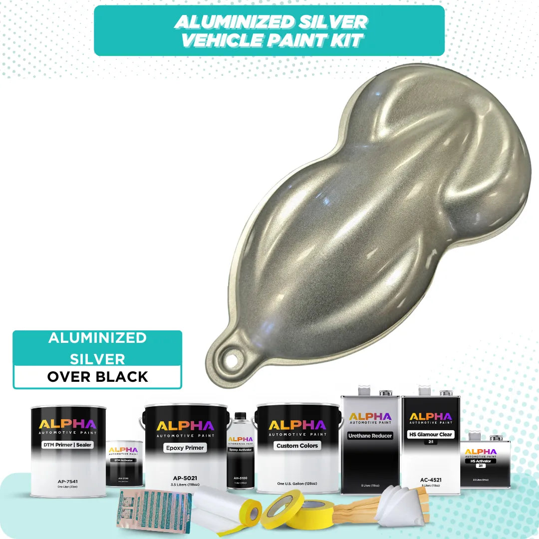 Aluminized Silver Vehicle Paint Kit