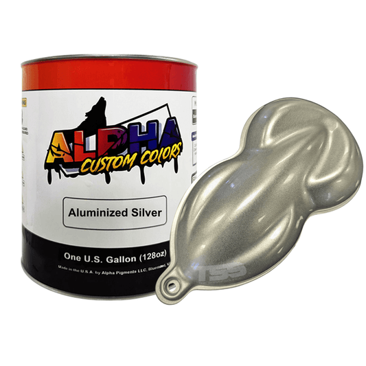 Aluminized Silver Paint Basecoat Midcoat - The Spray Source - Alpha Pigments