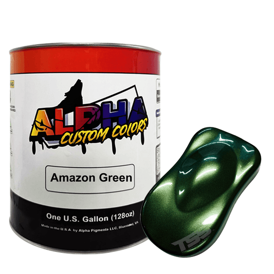 Amazon Green Paint Basecoat Midcoat - The Spray Source - Alpha Pigments