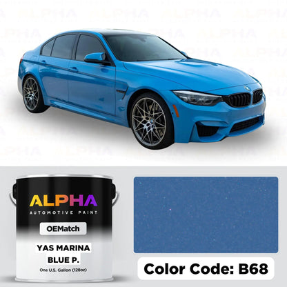 BMW Yas Marina Blue B68 | OEMatch Basecoat