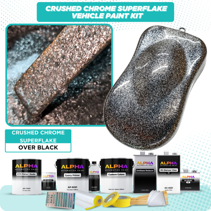 Crushed Chrome SuperFlake Vehicle Paint Kit