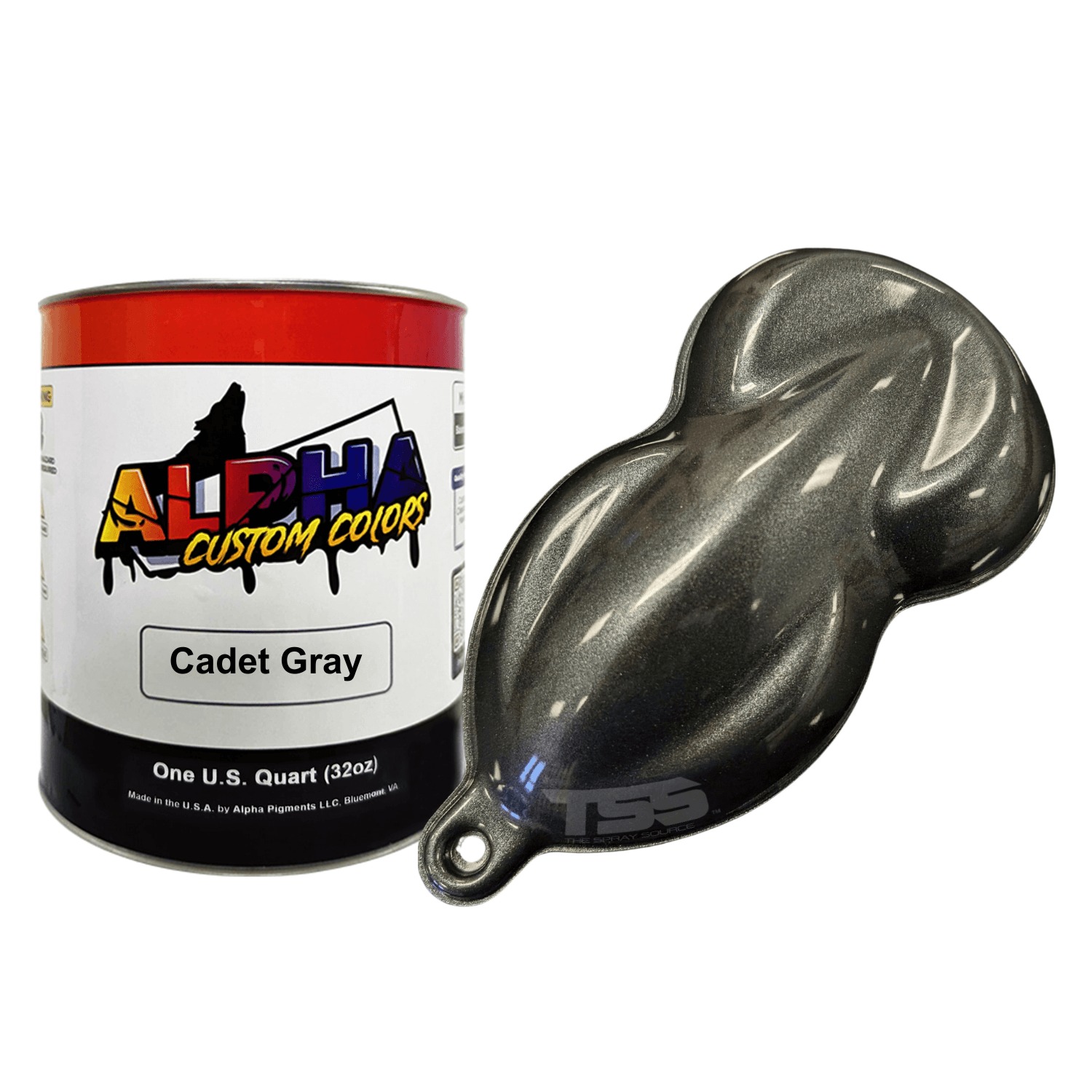 Cadet Gray Paint Basecoat - The Spray Source - Alpha Pigments