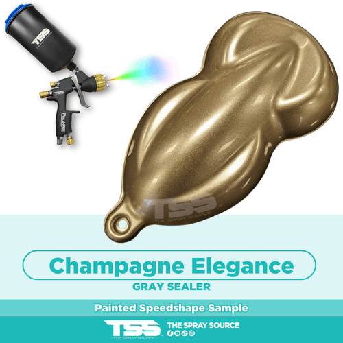 Champagne Elegance Painted Sample (Gray Ground Coat)