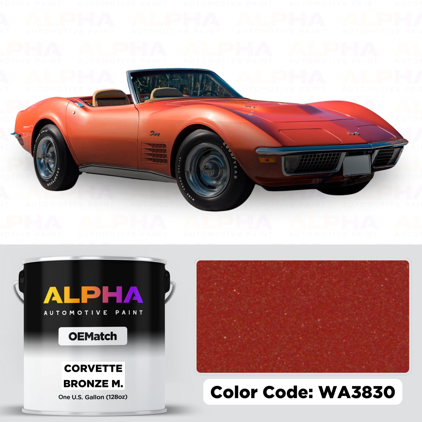 Chevrolet Corvette Bronze WA3830 | OEMatch Basecoat