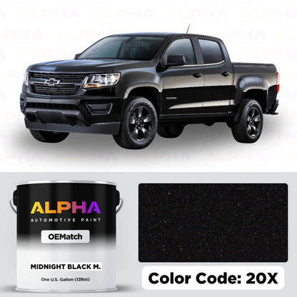 Chevrolet Midnight Black 20X | OEMatch Basecoat