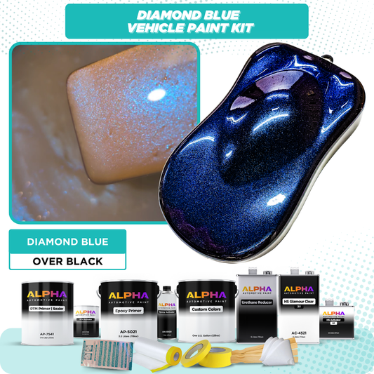 Diamond Blue Vehicle Paint Kit