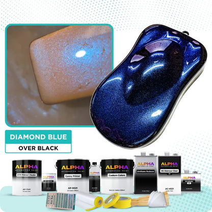 Diamond Blue Vehicle Paint Kit
