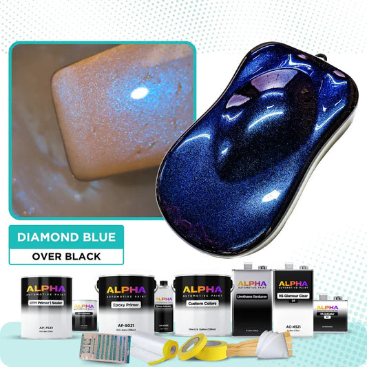 Diamond Blue Vehicle Paint Kit