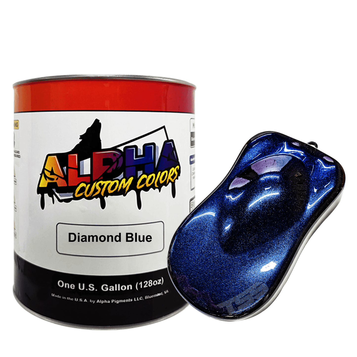 Diamond Blue Paint Basecoat Midcoat - The Spray Source - Alpha Pigments