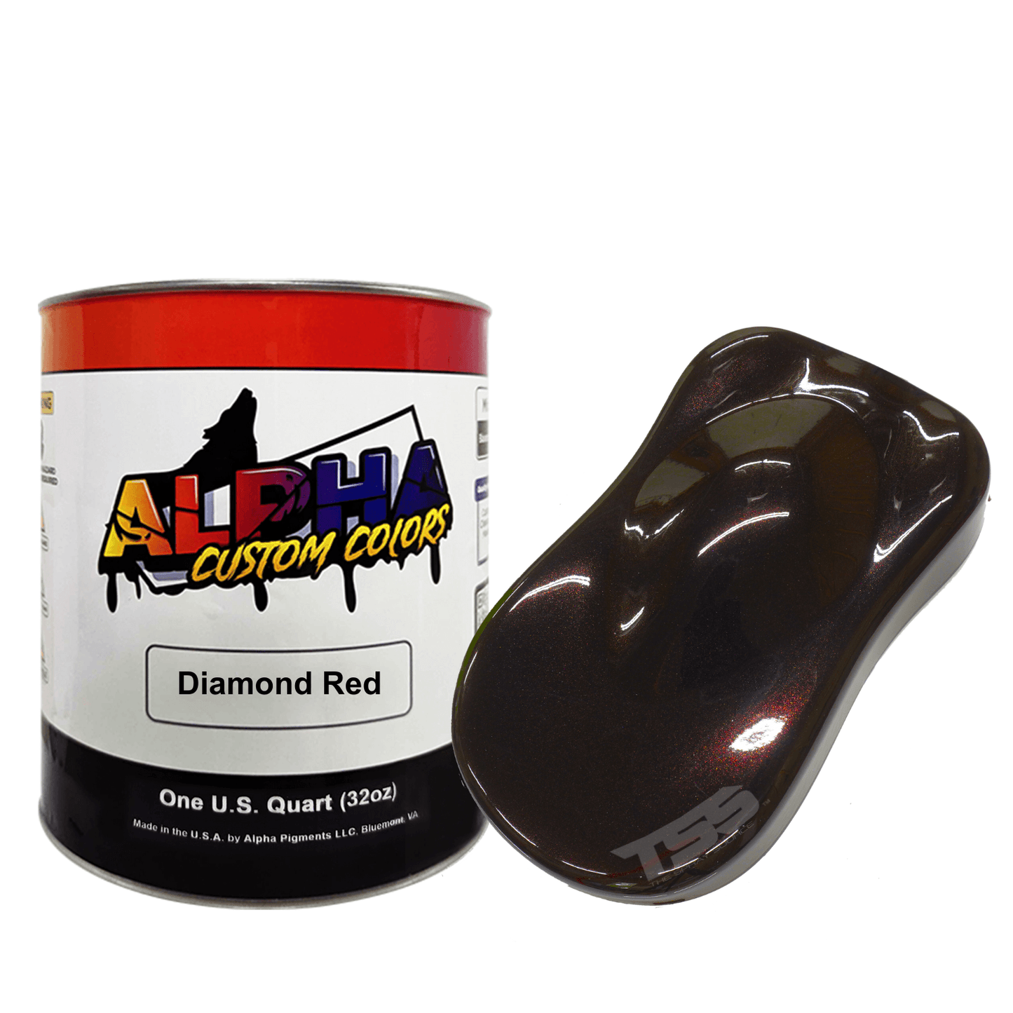 Diamond Red Paint Basecoat Midcoat - The Spray Source - Alpha Pigments