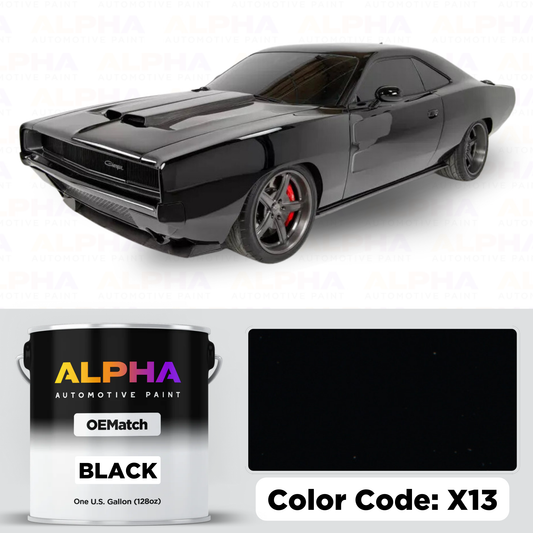 Dodge Black Velvet X13 | OEMatch Basecoat