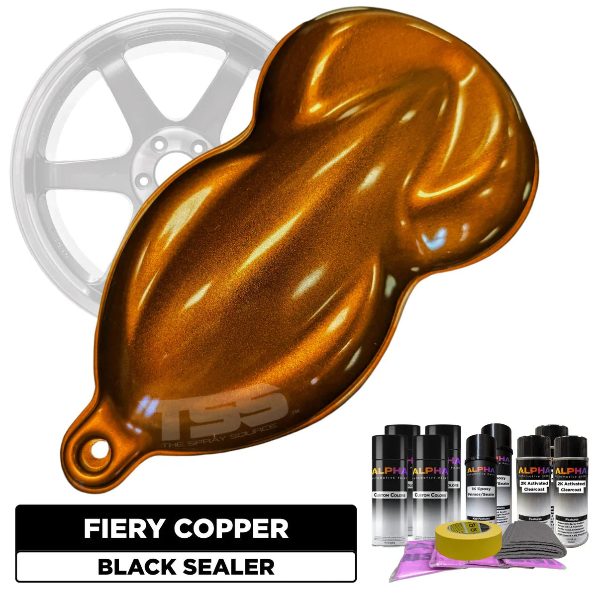 Fiery Copper Pearl Wheel Paint Kit
