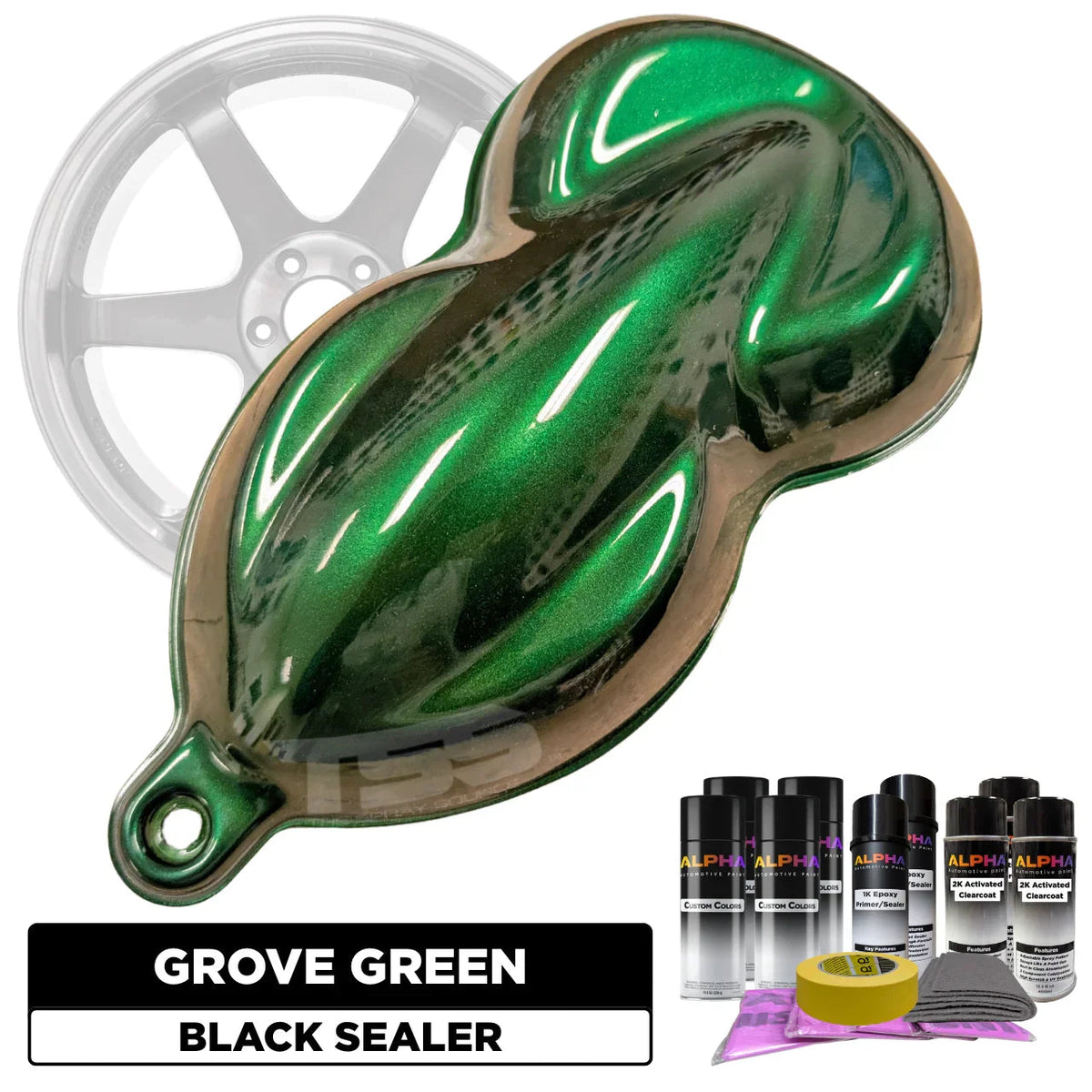 Grove Green Wheel Paint Kit