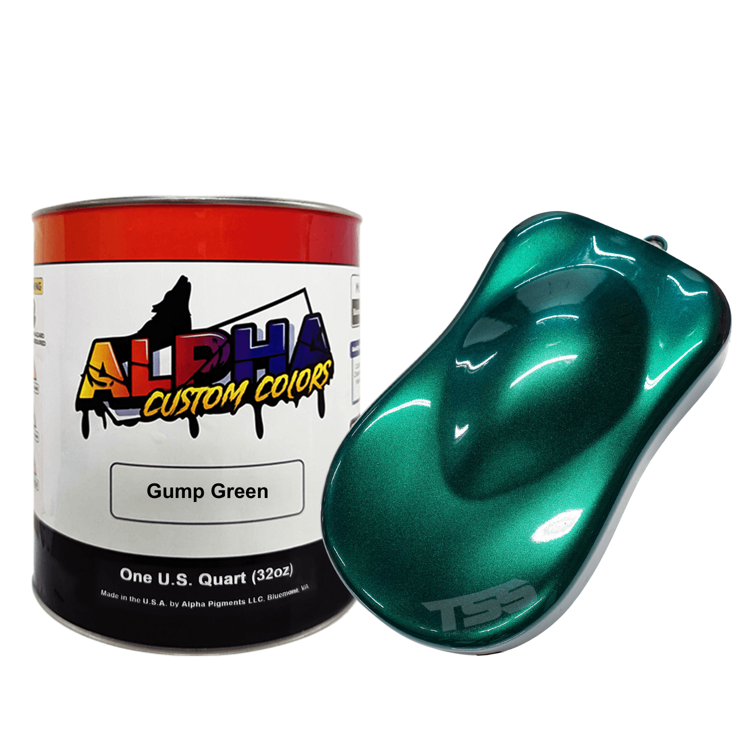 Gump Green Paint Basecoat Midcoat - The Spray Source - Alpha Pigments