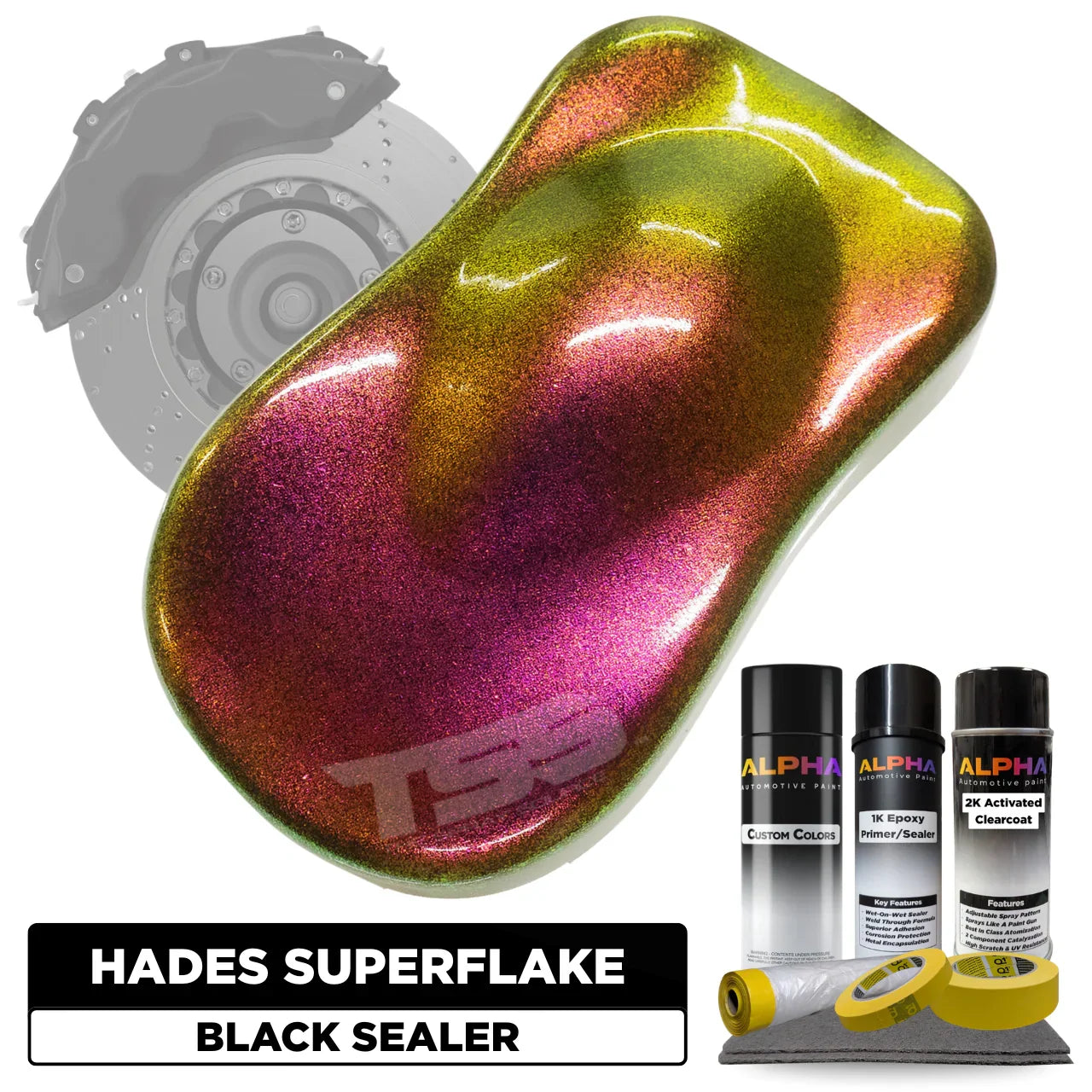 Hades SuperFlake Brake Caliper Paint Kit
