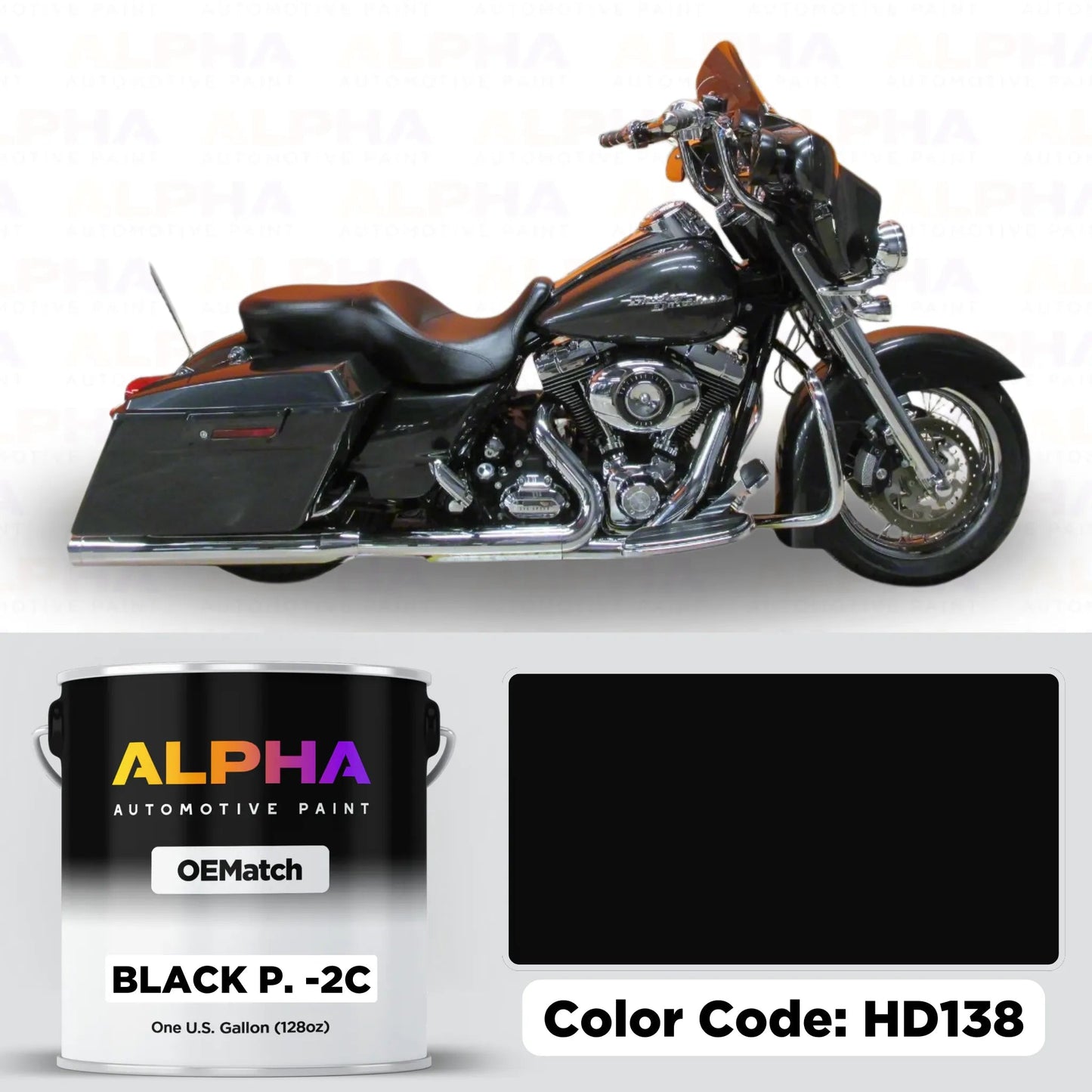 Harley-Davidson Black Pearl - 2C HD138 | OEMatch Basecoat