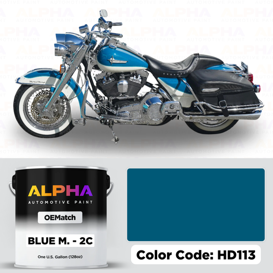 Harley-Davidson Blue Metallic 2C HD113 | OEMatch Basecoat