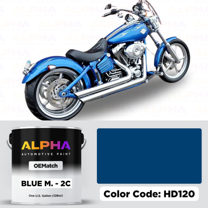 Harley-Davidson Blue Metallic 2C HD120 | OEMatch Basecoat