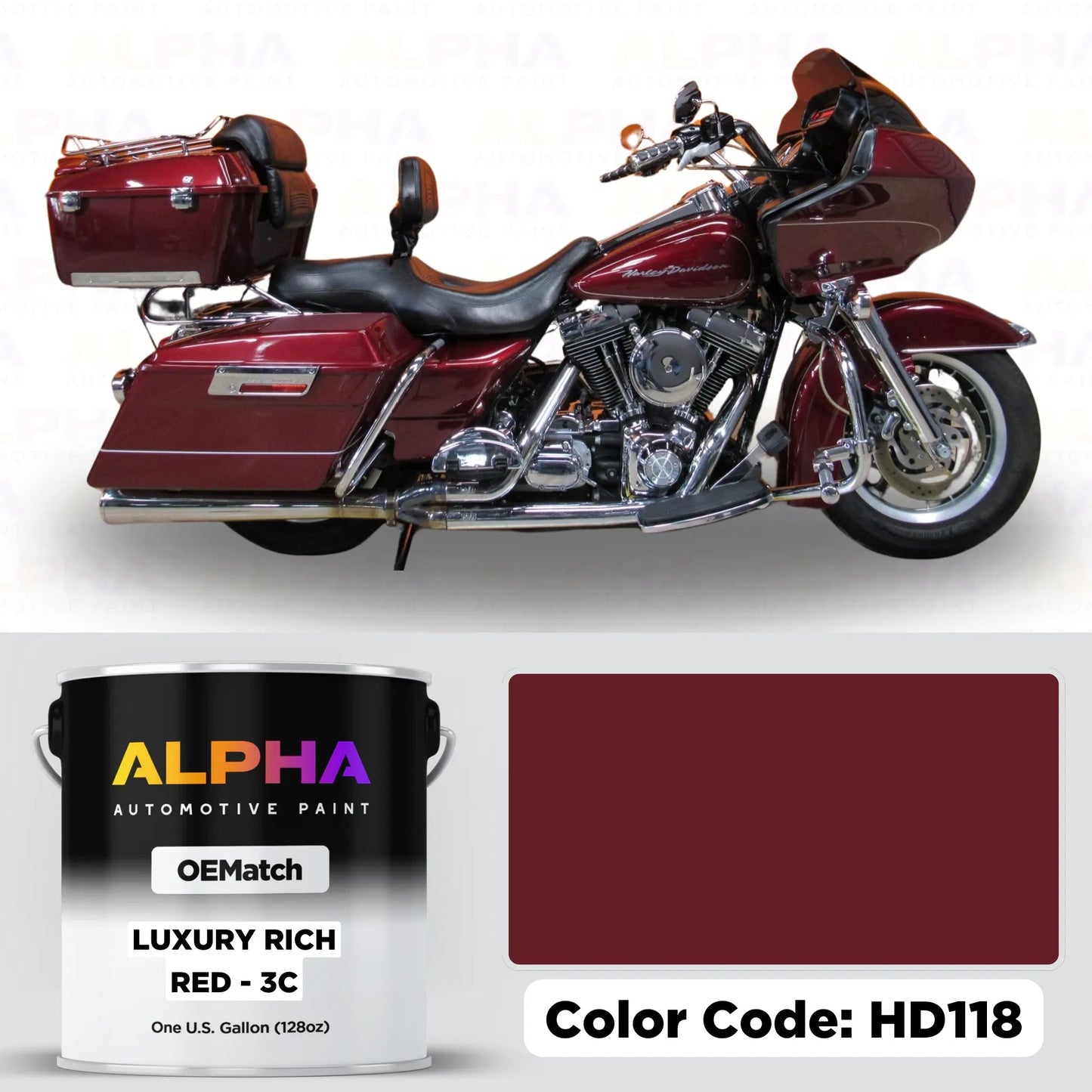 Harley-Davidson Luxury Rich Red - 3C HD118 | OEMatch Basecoat