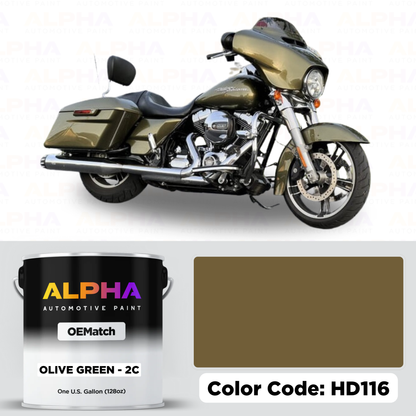 Harley-Davidson Olive Green - 2C HD116 | OEMatch Basecoat