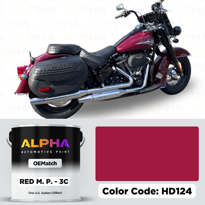 Harley-Davidson Red Metallic Pearl 3C HD124 | OEMatch Basecoat