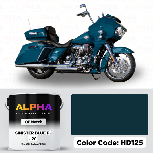 Harley-Davidson Sinister Blue Pearl 2C HD125 | OEMatch Basecoat