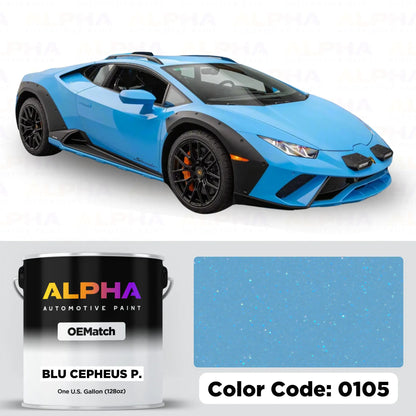 Lamborghini Blu Cepheus 0105 | OEMatch Basecoat