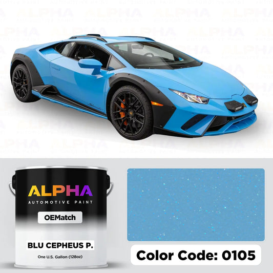 Lamborghini Blu Cepheus 0105 | OEMatch Basecoat