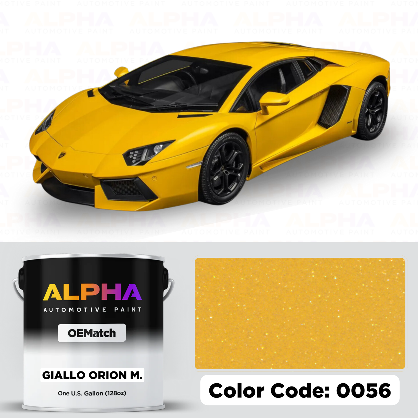 Lamborghini Giallo Orion 0056 | OEMatch Basecoat