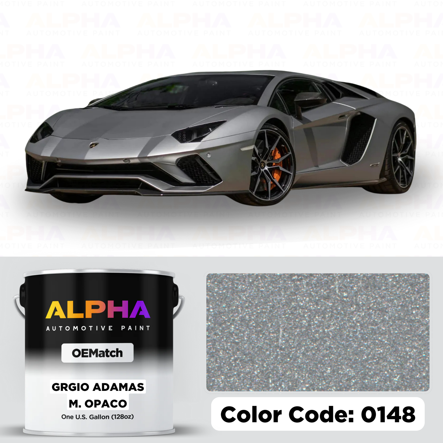 Lamborghini Grigio Adamas 0148 | OEMatch Basecoat