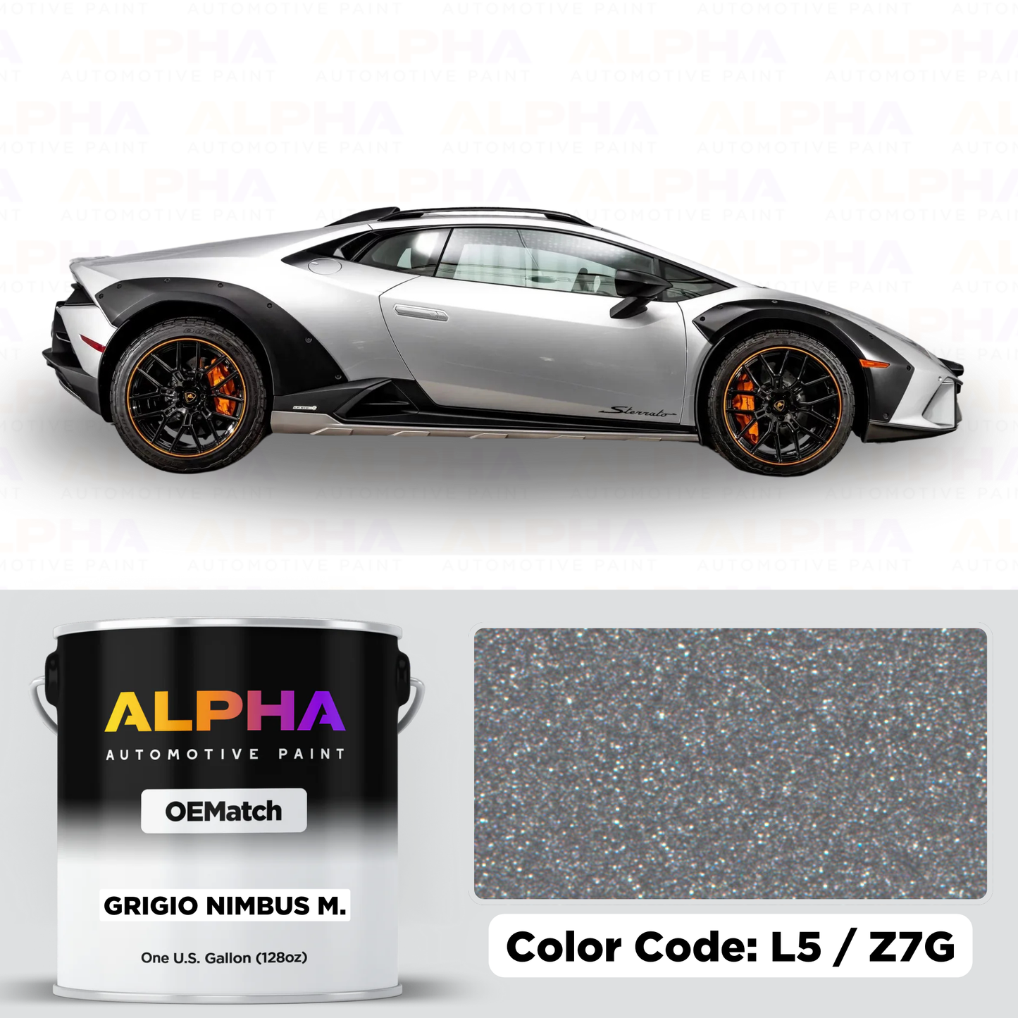 Lamborghini Grigio Nimbus L5 | OEMatch Basecoat