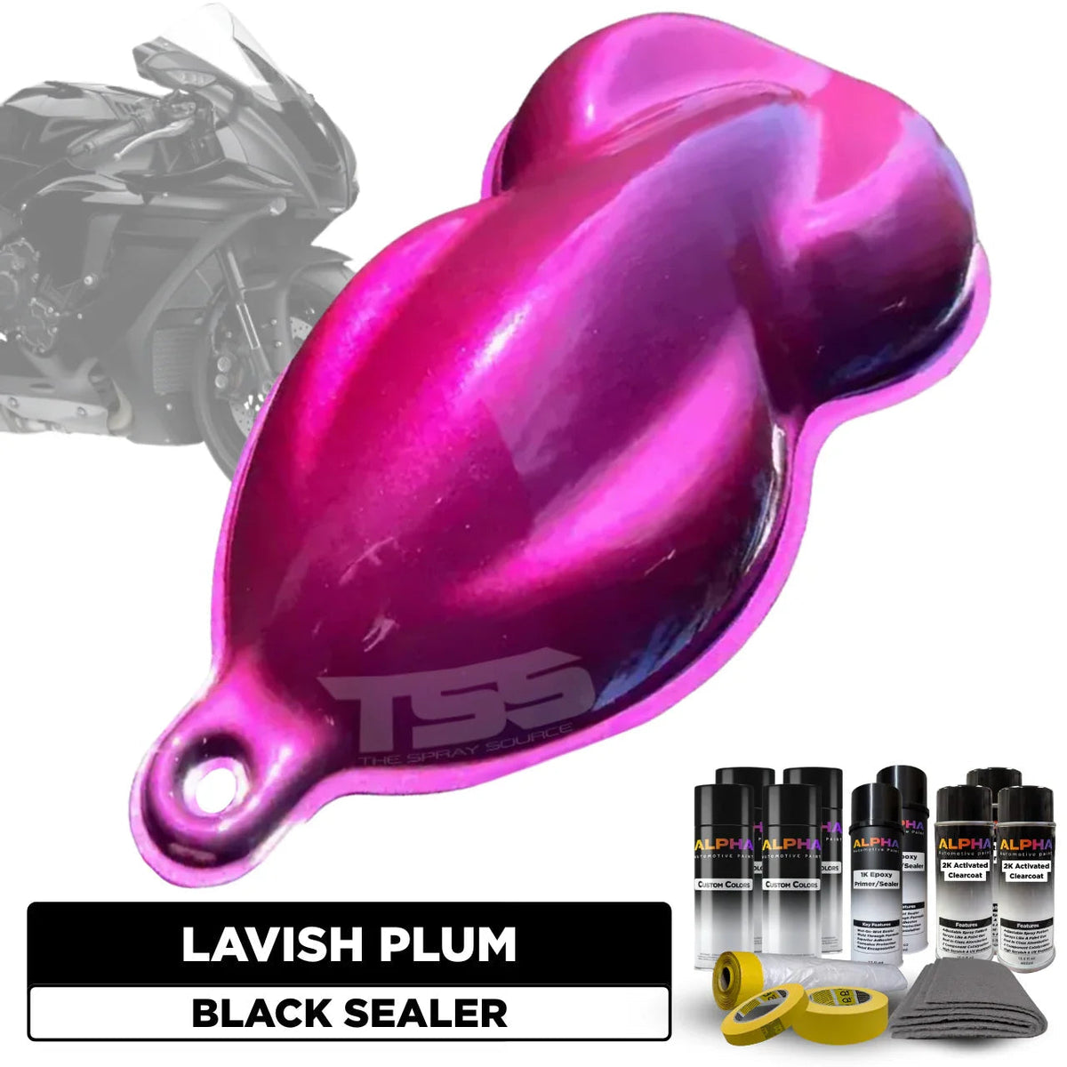 Lavish Plum Motorcycle Paint Kit