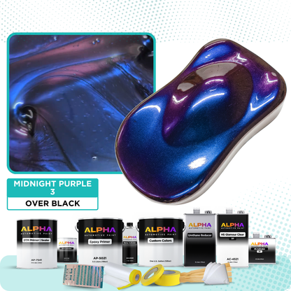 Midnight Purple 3 Alpha Custom Color Vehicle Paint Kit