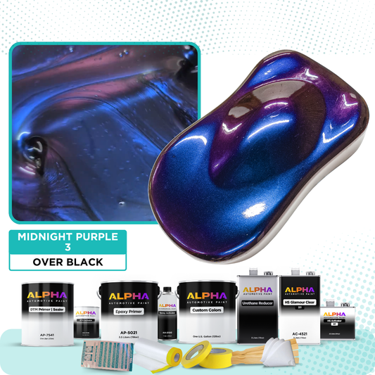 Midnight Purple 3 Alpha Custom Color Vehicle Paint Kit
