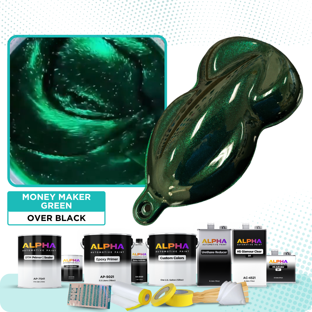 Money Maker Green Vehicle Paint Kit