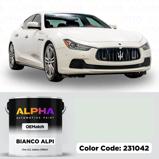 Maserati Bianco Alpi 231042 | OEMatch Basecoat