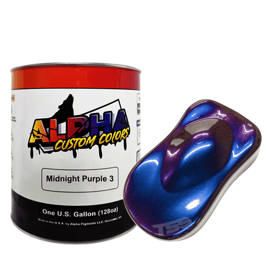 Midnight Purple 3 Alpha Custom Color Basecoat - The Spray Source - Alpha Pigments