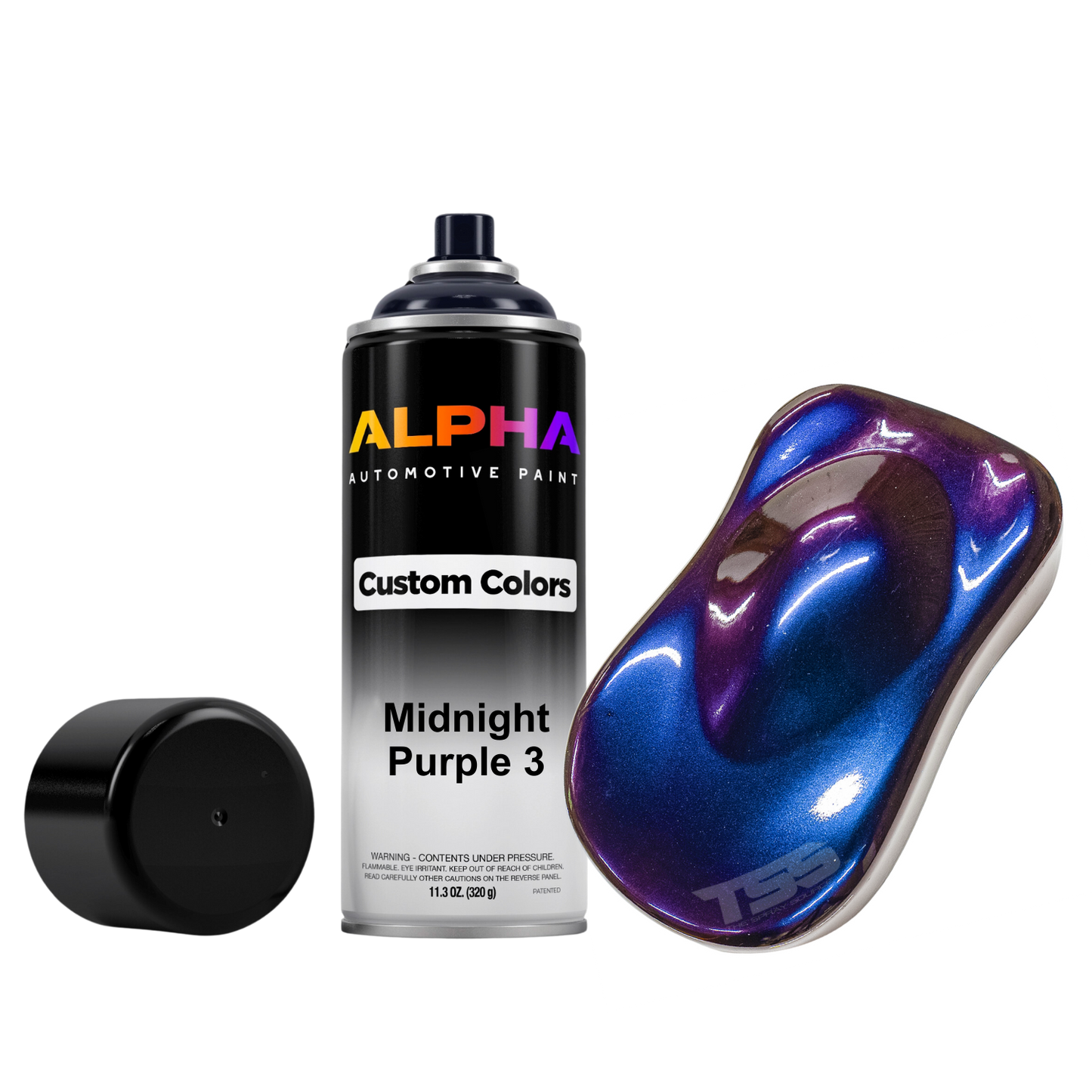 Midnight Purple 3 Alpha Custom Color Aerosol Spray Can Midcoat