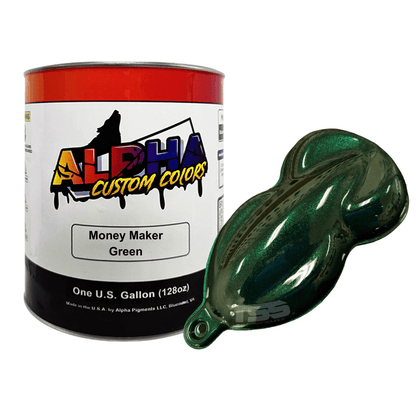 Money Maker Green Paint Basecoat - The Spray Source - Alpha Pigments