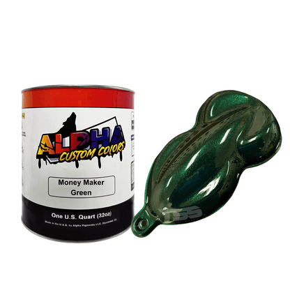 Money Maker Green Paint Basecoat - The Spray Source - Alpha Pigments